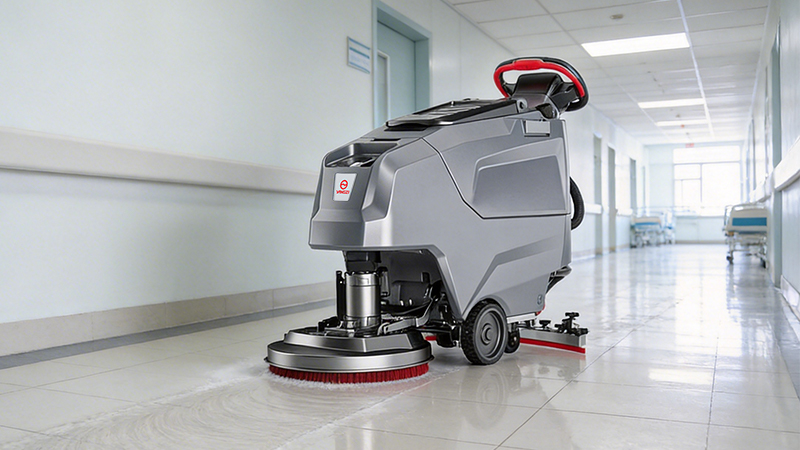 天津誠安物業管理有限公司煥新樓宇清潔，揚子X2E鋰電洗地機精準賦能