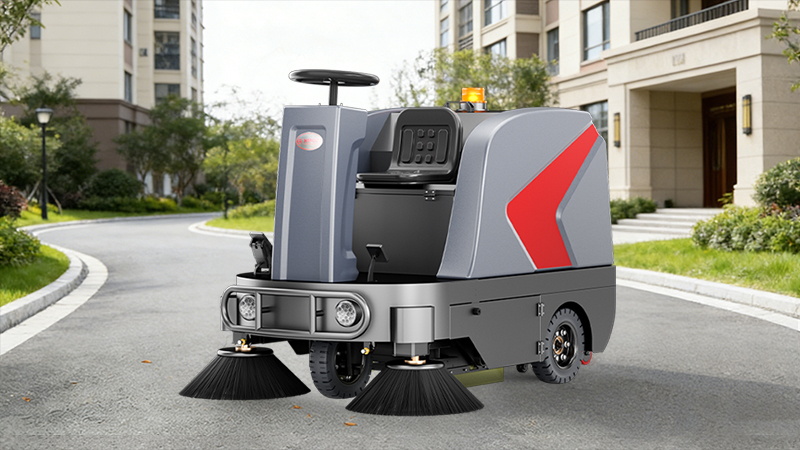 綠境物業引進揚子YZ-S5駕駛式掃地機，開啟高效清潔新篇章